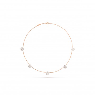 VAN CLEEF ARPELS FLEURETTE NECKLACE, 5 FLOWERS VCARPEBE00